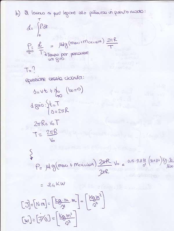 Lavoro ed Energia - Esercizio 2 Lavoro energia Esercizio 2b