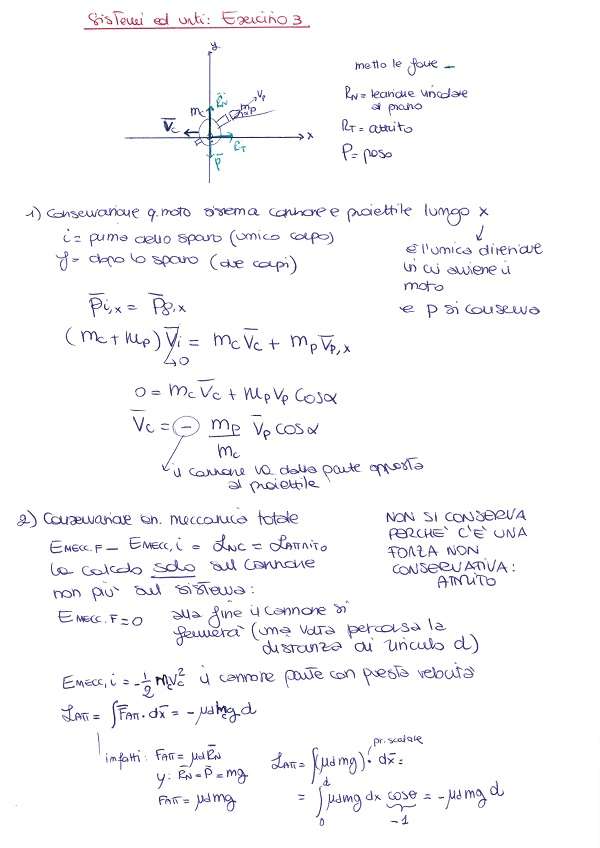 Sistemi e Urti - Esercizio 3 Sistemi e urti Esercizio 3a