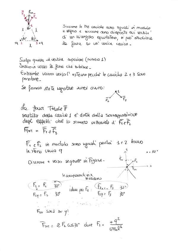 elettrostatica parte 1 esercizio 1