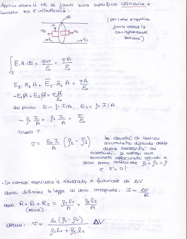 Corrente elettrica stazionaria - Esercizio 2 corrente elettrica stazionaria esercizio 2b