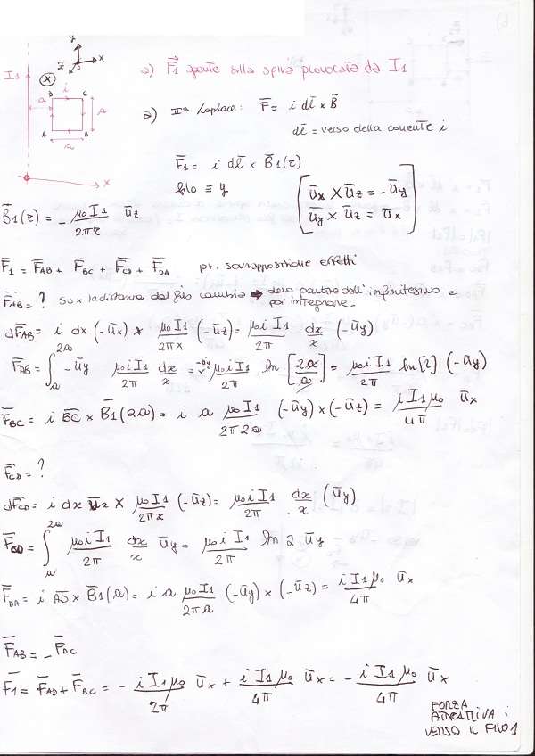Forze magnetiche - Esercizio 5 forze 2Bmagnetiche 2B 2Besercizio 2B5a