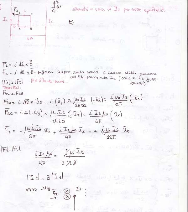 Forze magnetiche - Esercizio 5 forze 2Bmagnetiche 2B 2Besercizio 2B5b